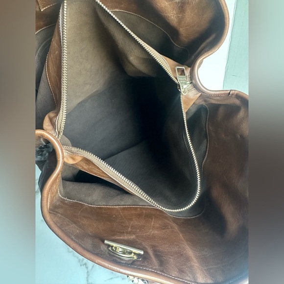 Louis Vuitton Brown Embossed Tote - Picture 13 of 15